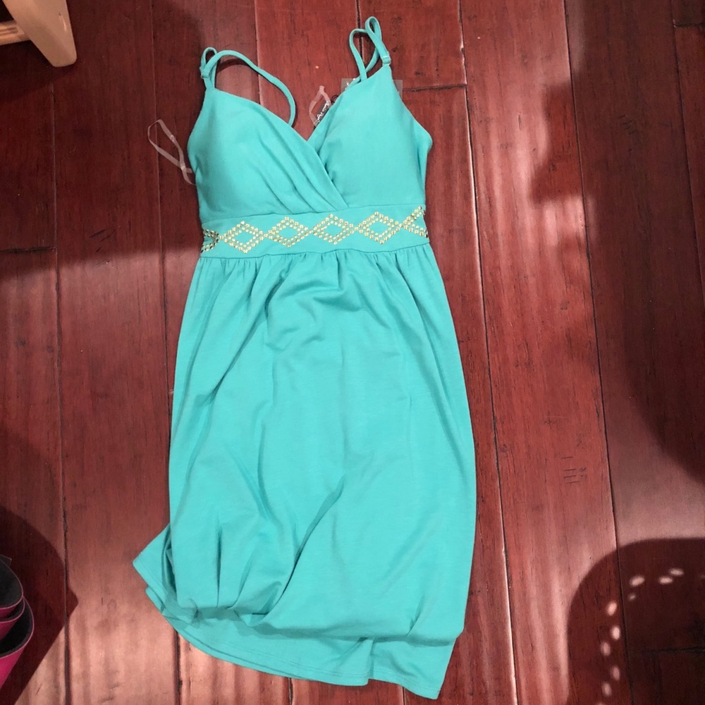 Charlie Paige Blue/Green Sundress
